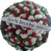 Coroa de Flores Monsenhor com Rosas Salpicadas (Tam:1,30)