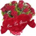 BP44-Buquê com 12 Rosas Vermelhas+Coração Grande "Eu Te Amo" 62x34